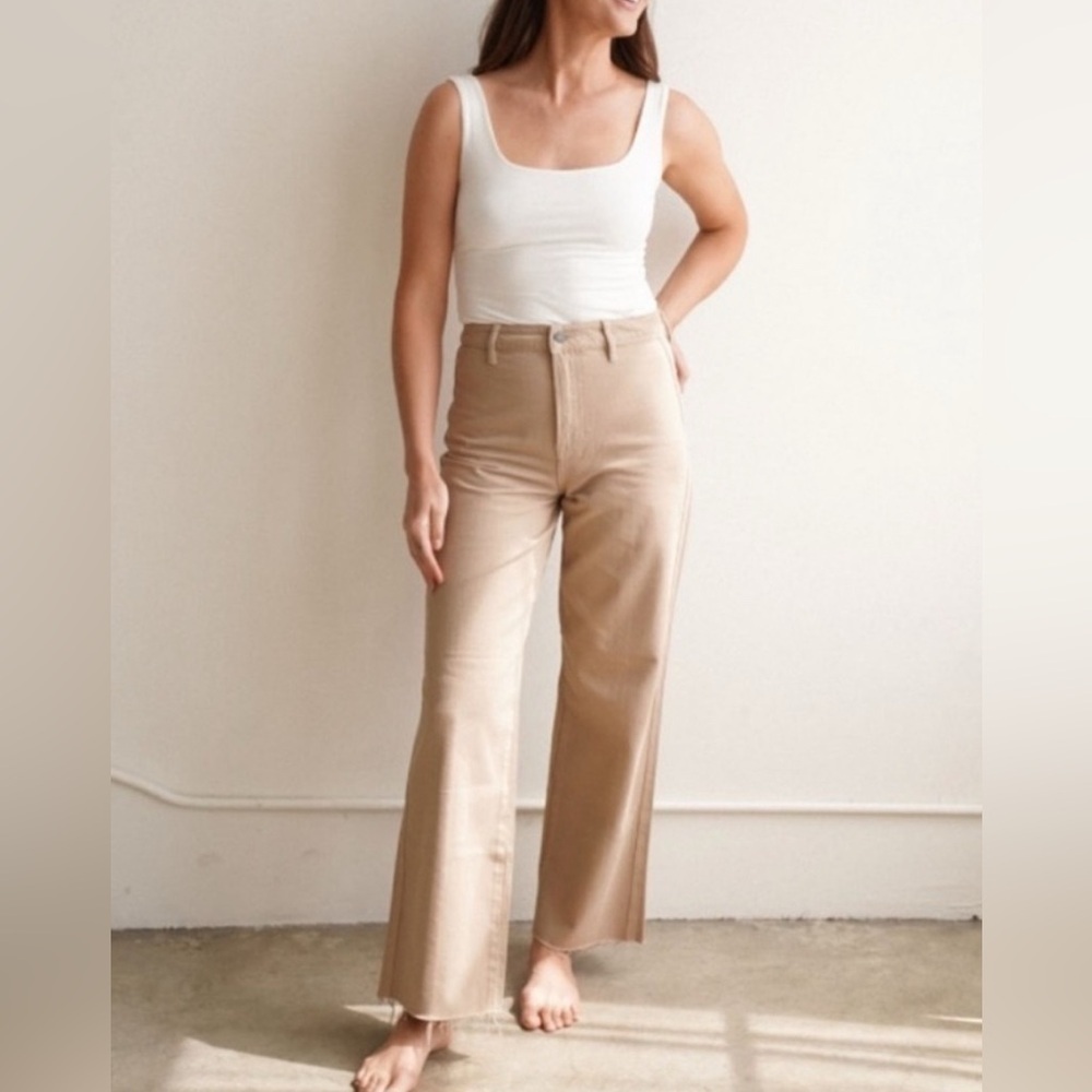 Carly Jean Los Angeles Jaymee Khaki Denim Jeans Size 3